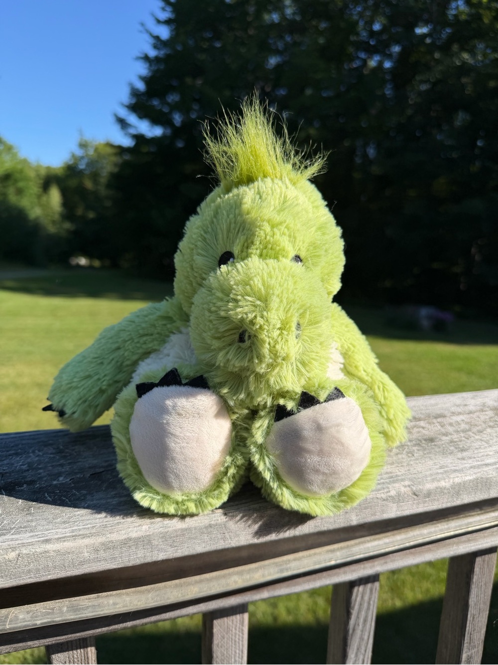 Warmies Green Dinosaur | Weighted Heat & Chill Lavender Plush
